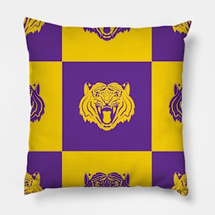 Purple and Gold Nine Tiger Cares Pillow