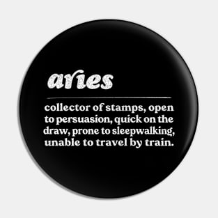 Aries Zodiac Symbol //// Humorous Gift Design Pin
