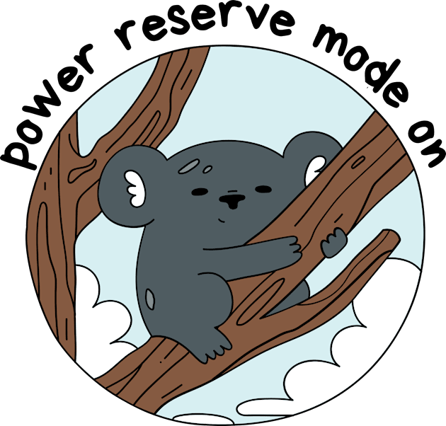 Power Reserve Mode On Kids T-Shirt by BloomInOctober