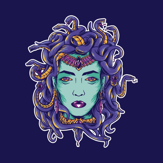 Creepy Medusa Head by SLAG_Creative