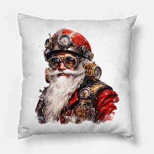 Steampunk Christmas Santa Pillow