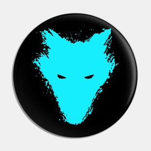 Wolf painting Colorful Pin