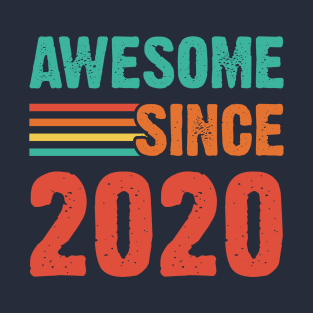 Vintage Awesome Since 2020 T-Shirt