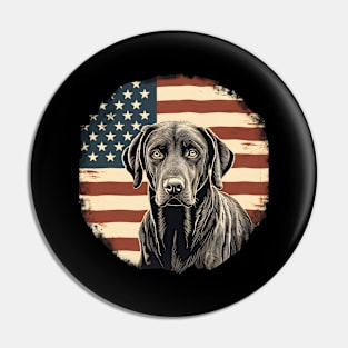 Chesapeake Bay Retriever 4th of July Pin