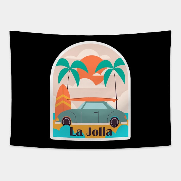 La Jolla - California Tapestry by MtWoodson