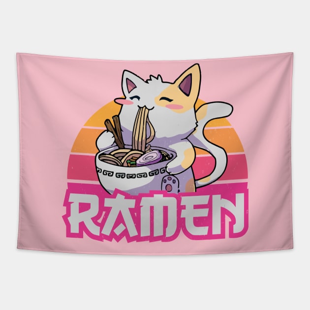 Ramen Cat Tapestry by DogsandCats