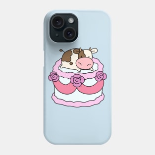 Birthday Cake Spotted Cow Phone Case