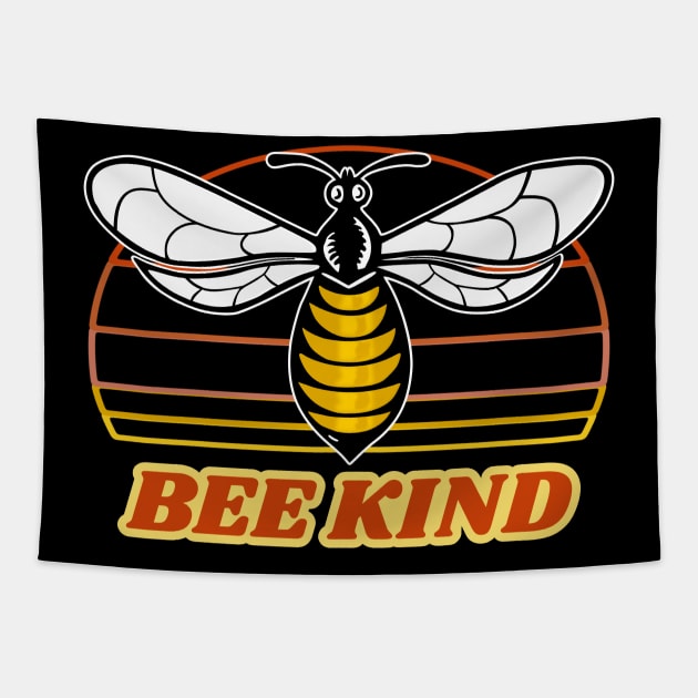 Bee Kind Vintage Style Tapestry by MMROB