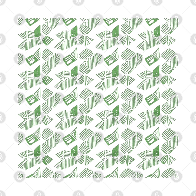 Hidden Within The Jungle Ferns Abstract Pattern (MD23SMR014b) by Maikell Designs