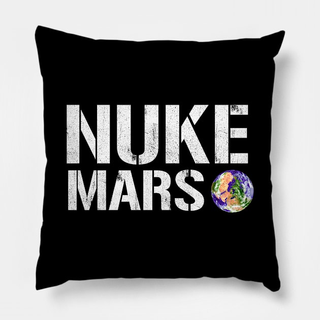 Nuke Mars - Elon Musk Pillow by G! Zone