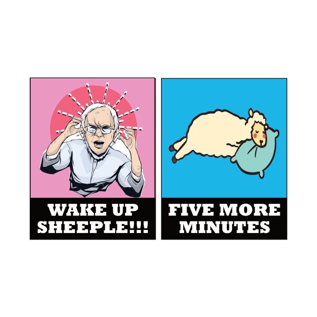 Ironic Wake up sheeple design by Watersolution