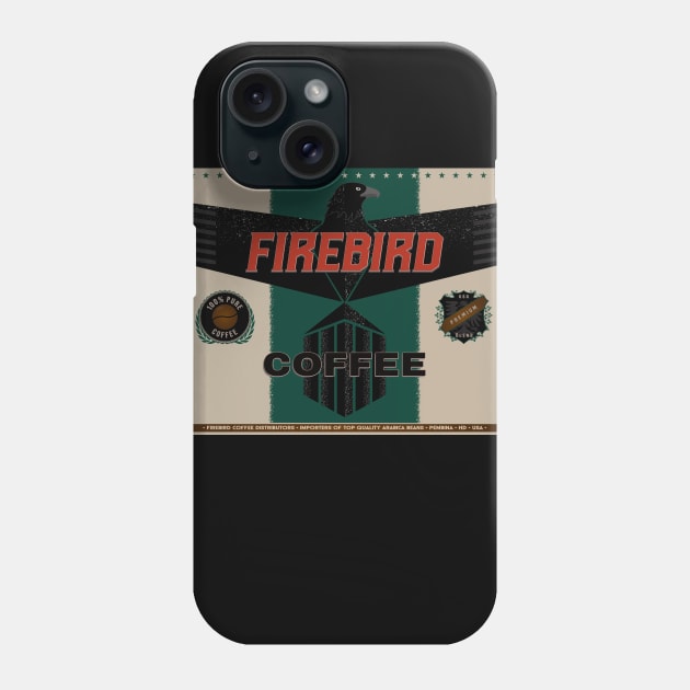 Firebird Coffee Phone Case by SunGraphicsLab