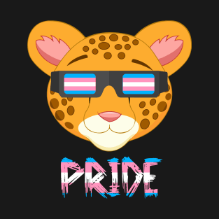 Leopard Transgender Flag Lgbt T-Shirt