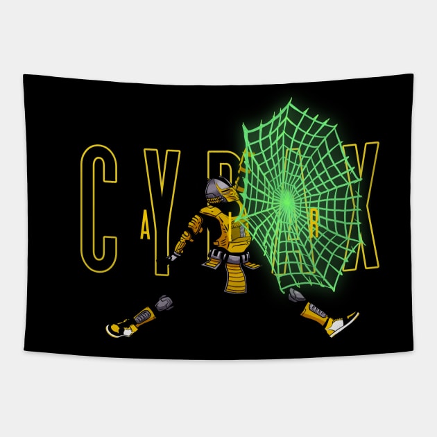 AIR CYRAX Tapestry by cabelomaluco