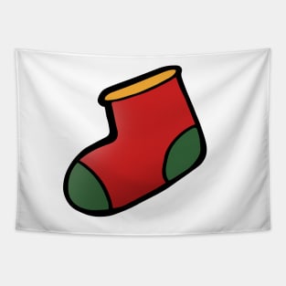 Christmas Stocking Doodle Art Tapestry