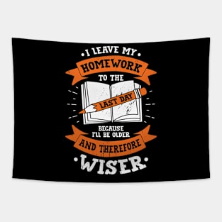 Funny Homework School Student Gift Tapestry