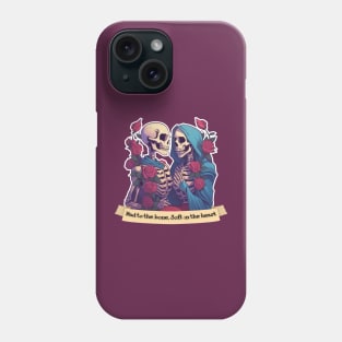 Bad to the Bone but Soft in the heart Phone Case