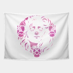 Defiant Woman In Pink Tapestry