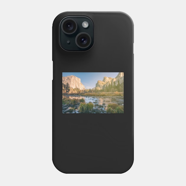 Yosemite Valley at Merced Phone Case by jvnimages