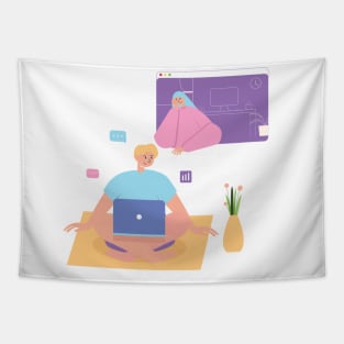 Work From Home Tapestry