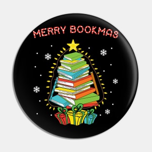 Merry bookmas book christmas tree Pin