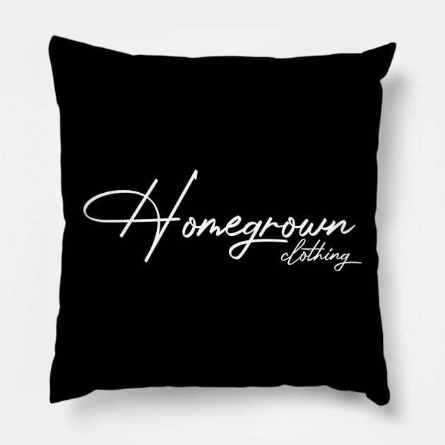 Homegrown Handwritten Font 1 Pillow by HomegrownClothing