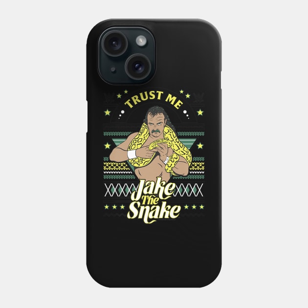 Jake The Snake Christmas Ugly Phone Case by Holman