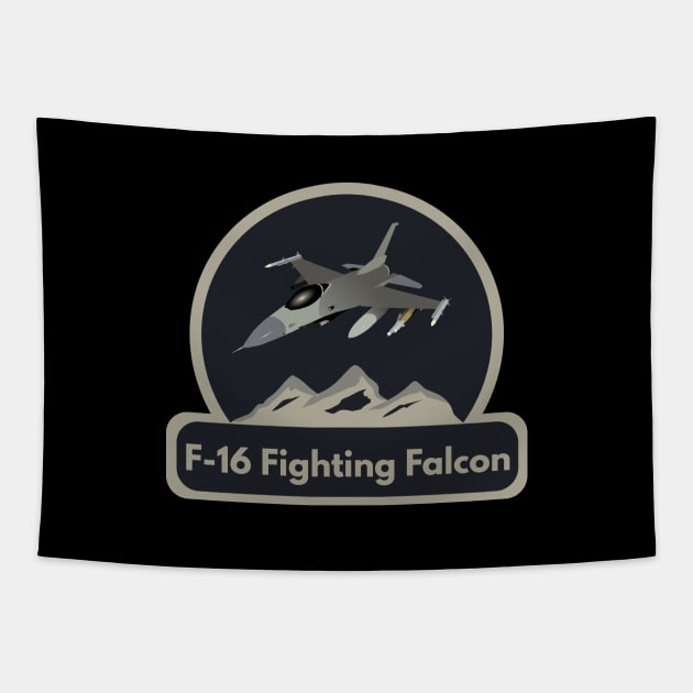 American F-16 Jet Fighter Tapestry by NorseTech