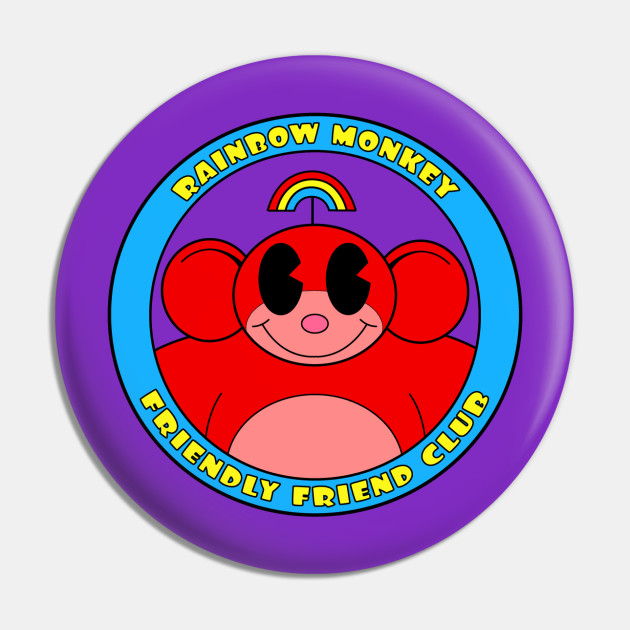 Rainbow Monkey Friend Friendly Club Cartoon Network Pin Teepublic