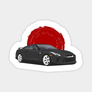 Black Nissan GT-R r35 Magnet