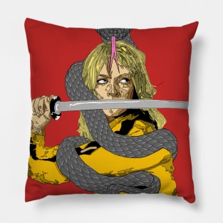 Kill Bill The Bride Digital Artwork Pillow