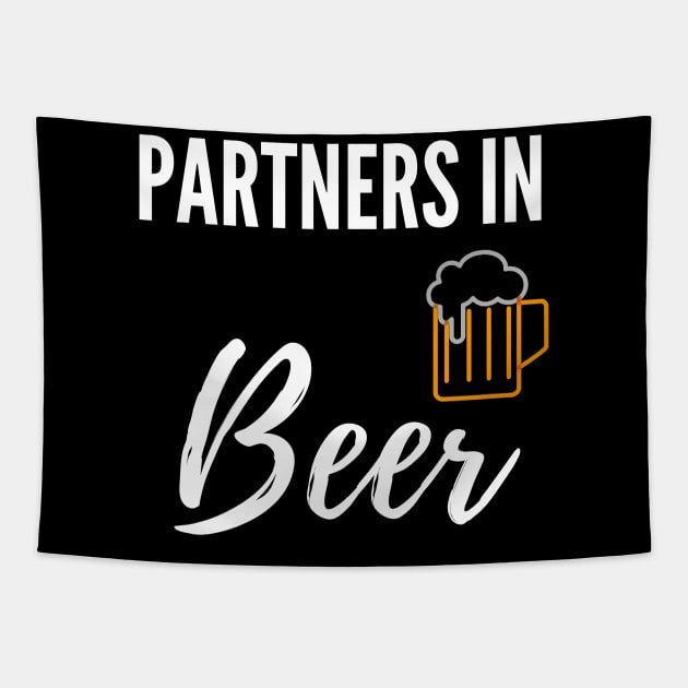 Partners in Beer Tapestry by Plush Tee