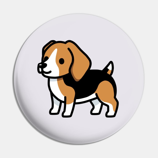 Beagle Pin by littlemandyart