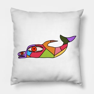 Patchwork Dolphin Pillow