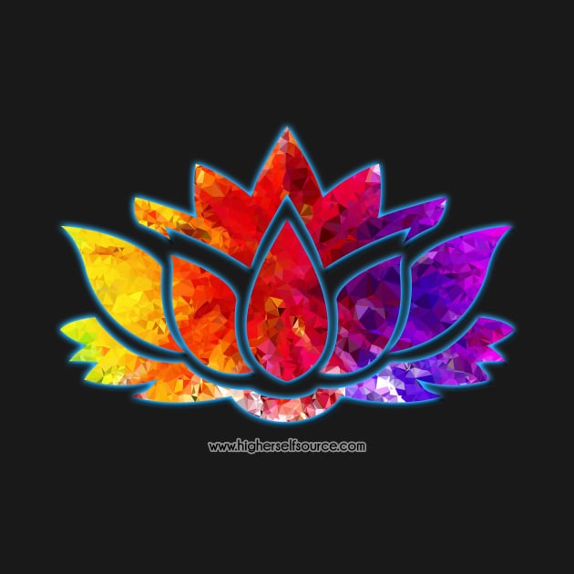 Glowing Lotus Flower by HigherSelfSource