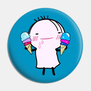 Oniong love ice cream Pin