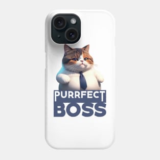 Just a Purrfect Boss Funny Cat Phone Case