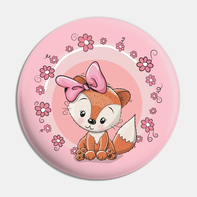 Cute Little Fox Pin by JB's Design Store