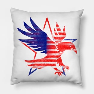 4th July Eagle Pillow