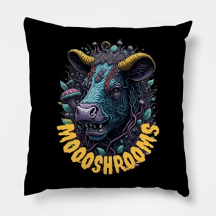 MOO COW MUSHROOMS TECHNO RAVE Pillow