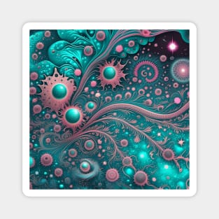 Other Worldly Designs- nebulas, stars, galaxies, planets with feathers Magnet