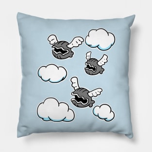 Flying Clam in the Sky Pillow