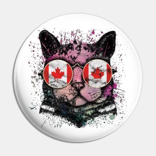 Cat Canadian Pin