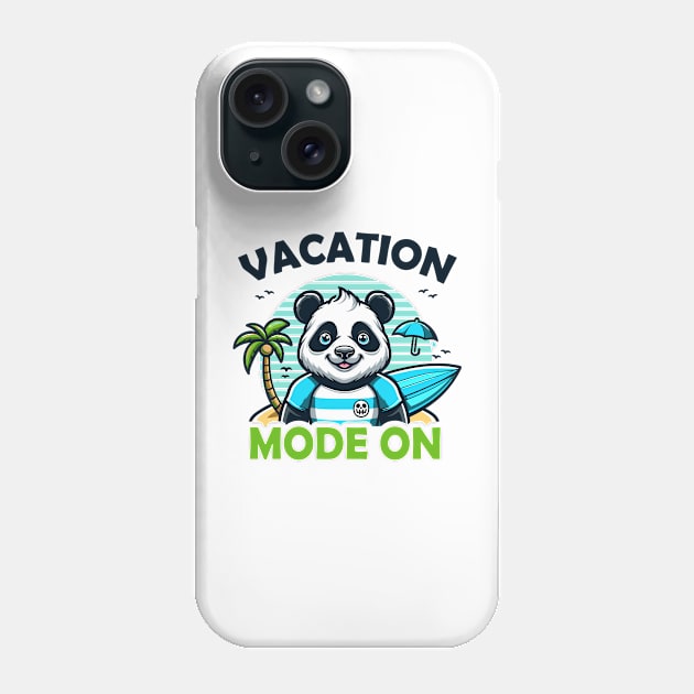 Panda Vacation Mode On Phone Case by Rare Bunny