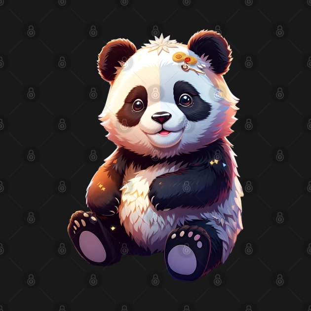 cute adorable panda by Mysooni