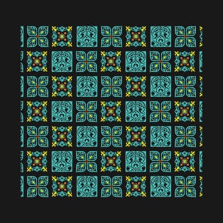 Portuguese blue tile pattern T-Shirt