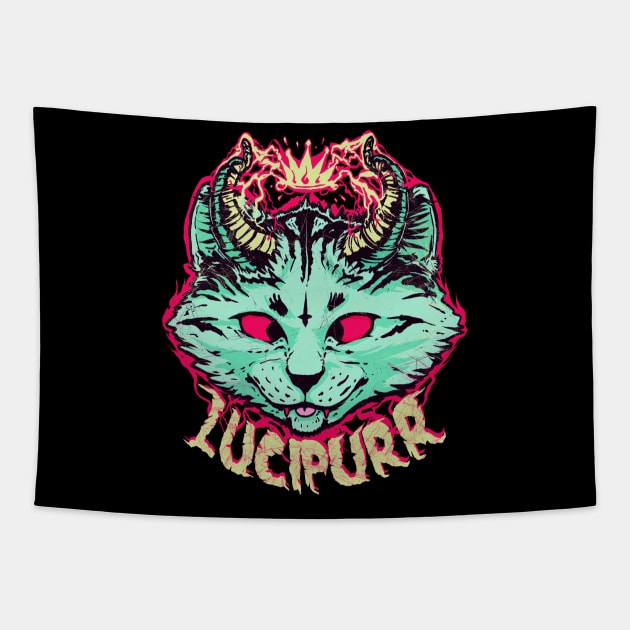 Lucipurr Tapestry by MeFO