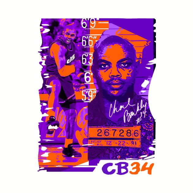 Charles Barkley CB34 t-shirt by goderslim