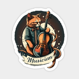 Musician Cat Magnet