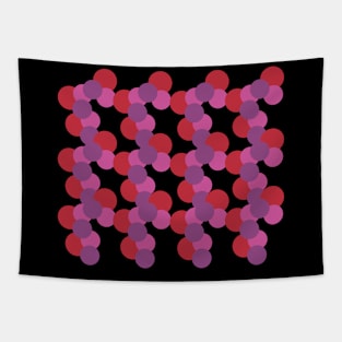 Pink Red Dots Tapestry